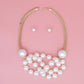 Bib Modern-Meets-Classic Cream Pearl Necklace