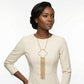 Pendant Gold Trending Quatrefoil Fringe Necklace