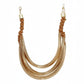 Tribal Gold Square Spring Articulated Necklace