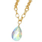 Pendant Bold Aurbo Teardrop Crystal Chain Necklace