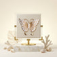 Gold Butterfly Large Brooch Pin with Pearls
