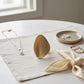 XL Matte Gold Irregular Oval Statement Ring