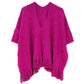 Berry Purple Crochet Poncho
