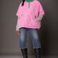 AKA Sorority Quilted Puffer Pink and Green Poncho