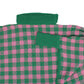 AKA Sorority Pink Green Checkerboard Knit Poncho