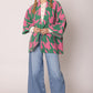 AKA Sorority Houndstooth Knit Pink Green Cardigan