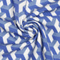 ZPB Sorority Kimono Blue White Block Print Women