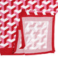 DST Sorority Kimono Red White Block Print Women