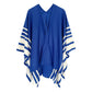 Ruana Blue and White Stripe for Women