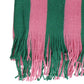 AKA Pink and Green Stripe Fringe Cocoon Top