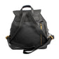 Backpack Black Leather Fringe Bag for Women