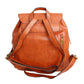 Backpack Brown Leather Fringe Bag for Women