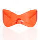 Sunglasses Mask Wrap Red Eyewear for Women