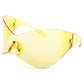 Sunglasses Mask Wrap Yellow Eyewear for Women