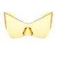 Sunglasses Mask Wrap Yellow Eyewear for Women