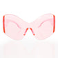 Sunglasses Butterfly Mask Pink Eyewear for Women