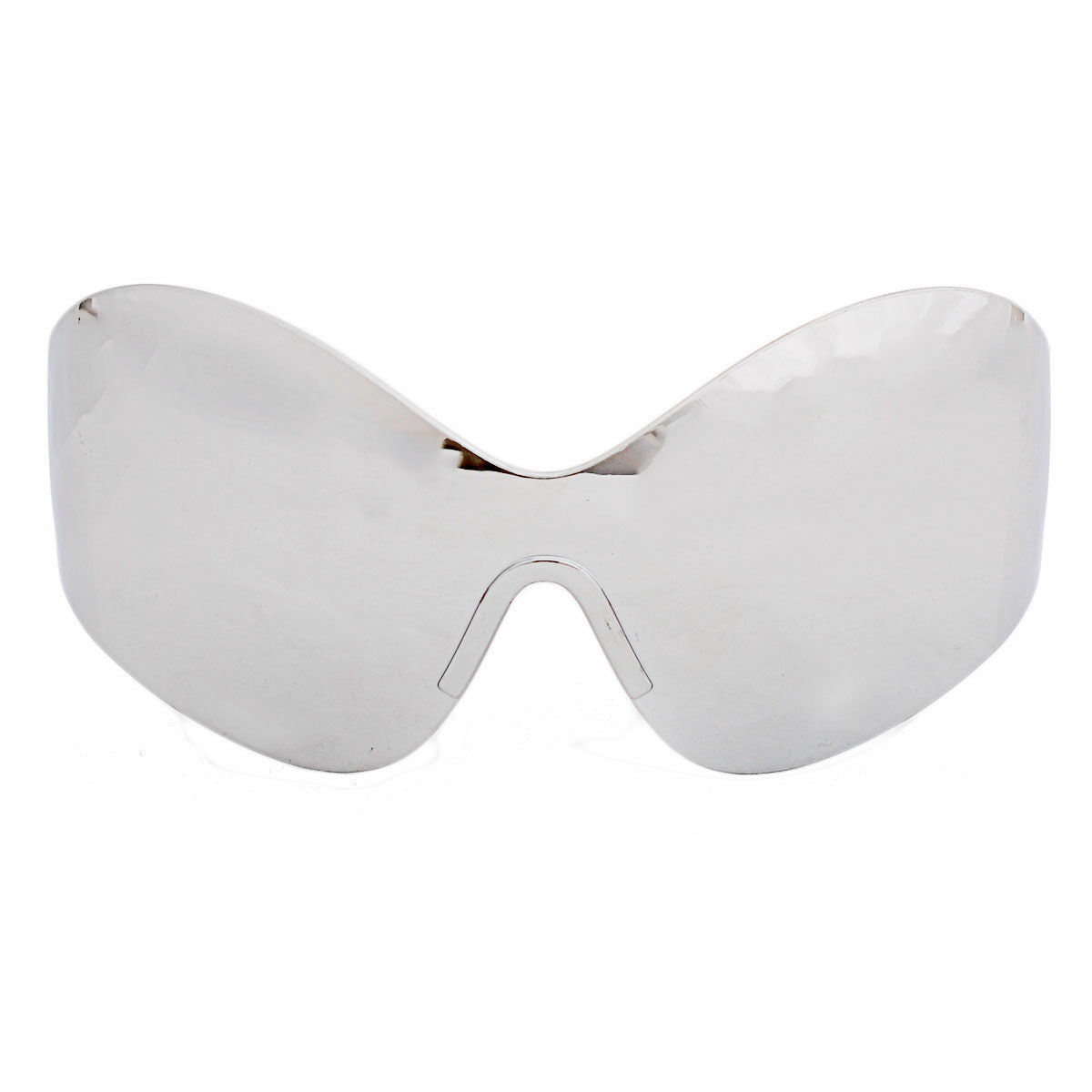 Sunglasses Butterfly Mask Silver Eyewear for Women