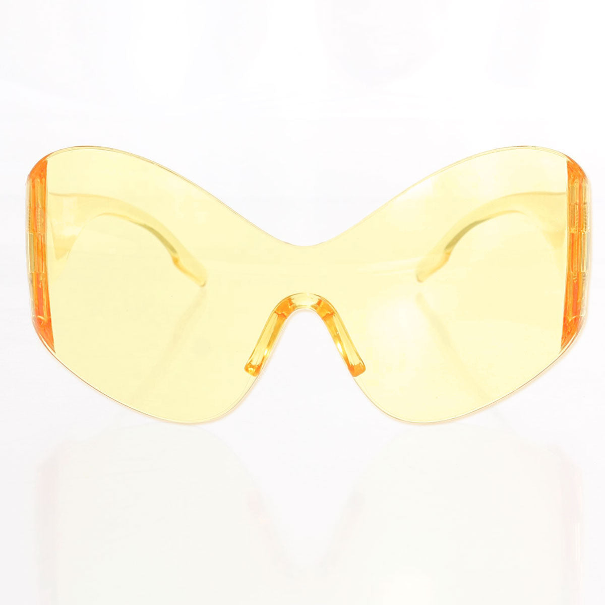 Sunglasses Butterfly Mask Yellow Eyewear for Women