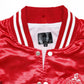 DST Greek Apparel M Cropped Satin Varsity Jacket