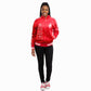 DST Greek Apparel L Red Zip Up Track Jacket