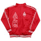 DST Greek Apparel M Red Zip Up Track Jacket