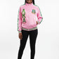 AKA Greek Apparel XL Pink Zip Up Track Jacket