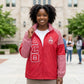 DST Greek Apparel Medium Red Windbreaker Jacket