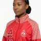 DST Greek Apparel Small Red Windbreaker Jacket