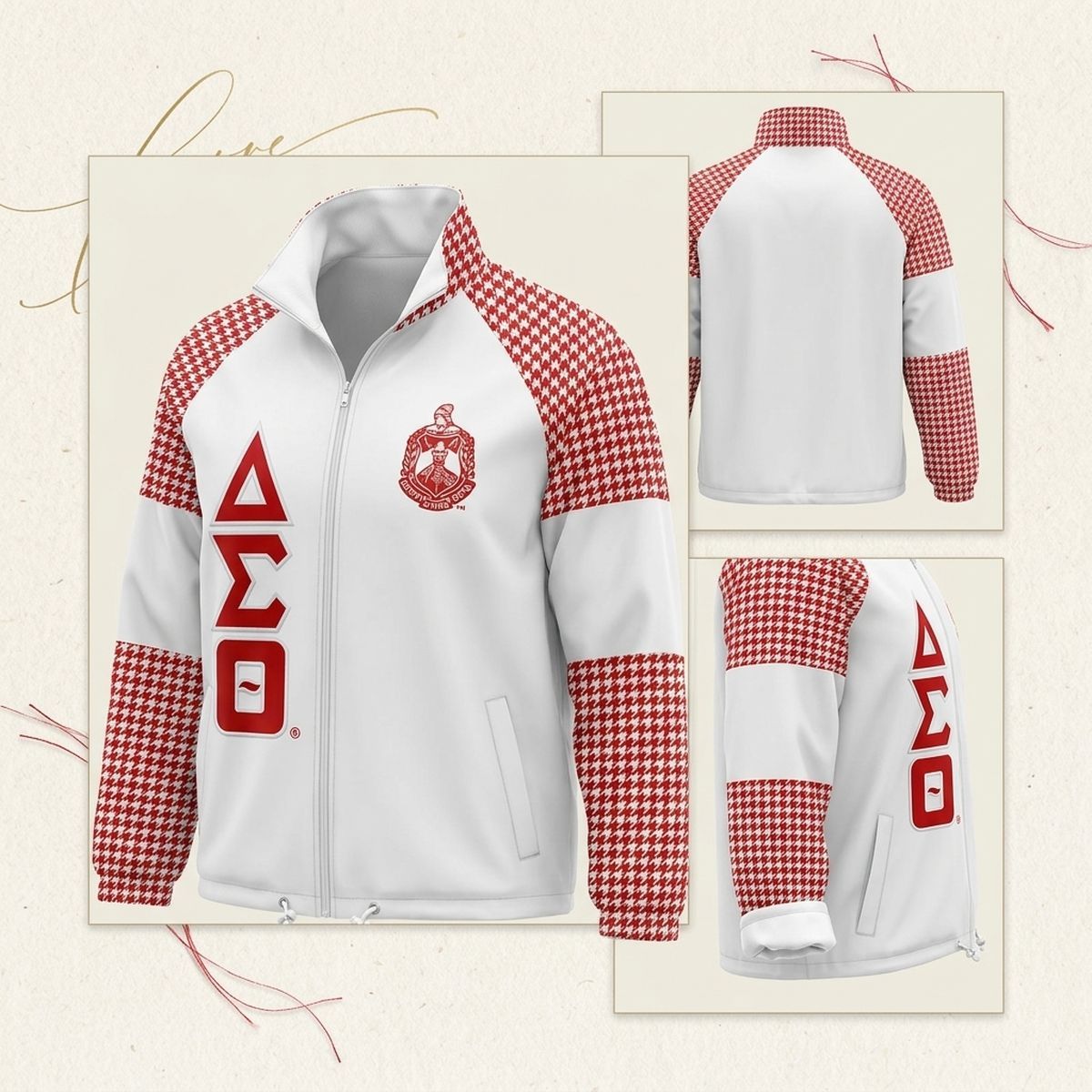 DST Greek Apparel 4XL White Windbreaker Jacket