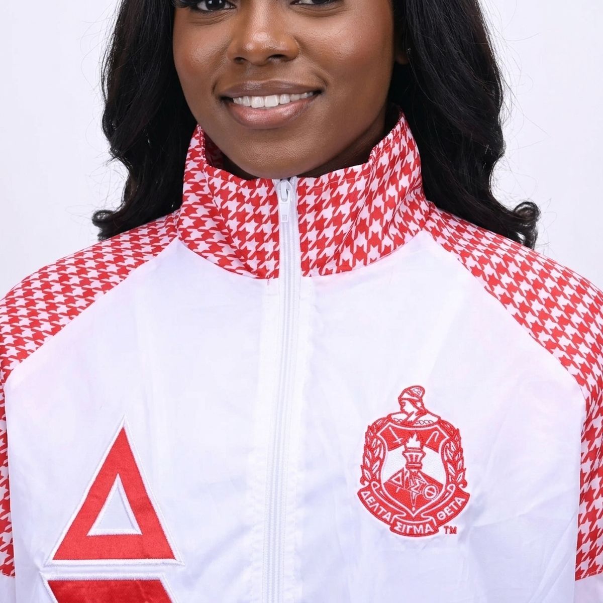 DST Greek Apparel XLarge White Windbreaker Jacket