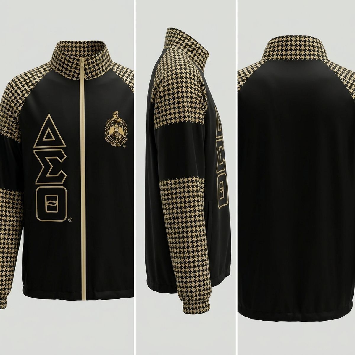 DST Greek Apparel 2XL Black Windbreaker Jacket