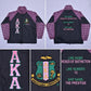 AKA Greek Apparel 2XL Black Windbreaker Jacket