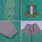 AKA Greek Apparel Medium Green Windbreaker Jacket