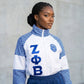 ZPB Apparel Medium Blue White Windbreaker Jacket