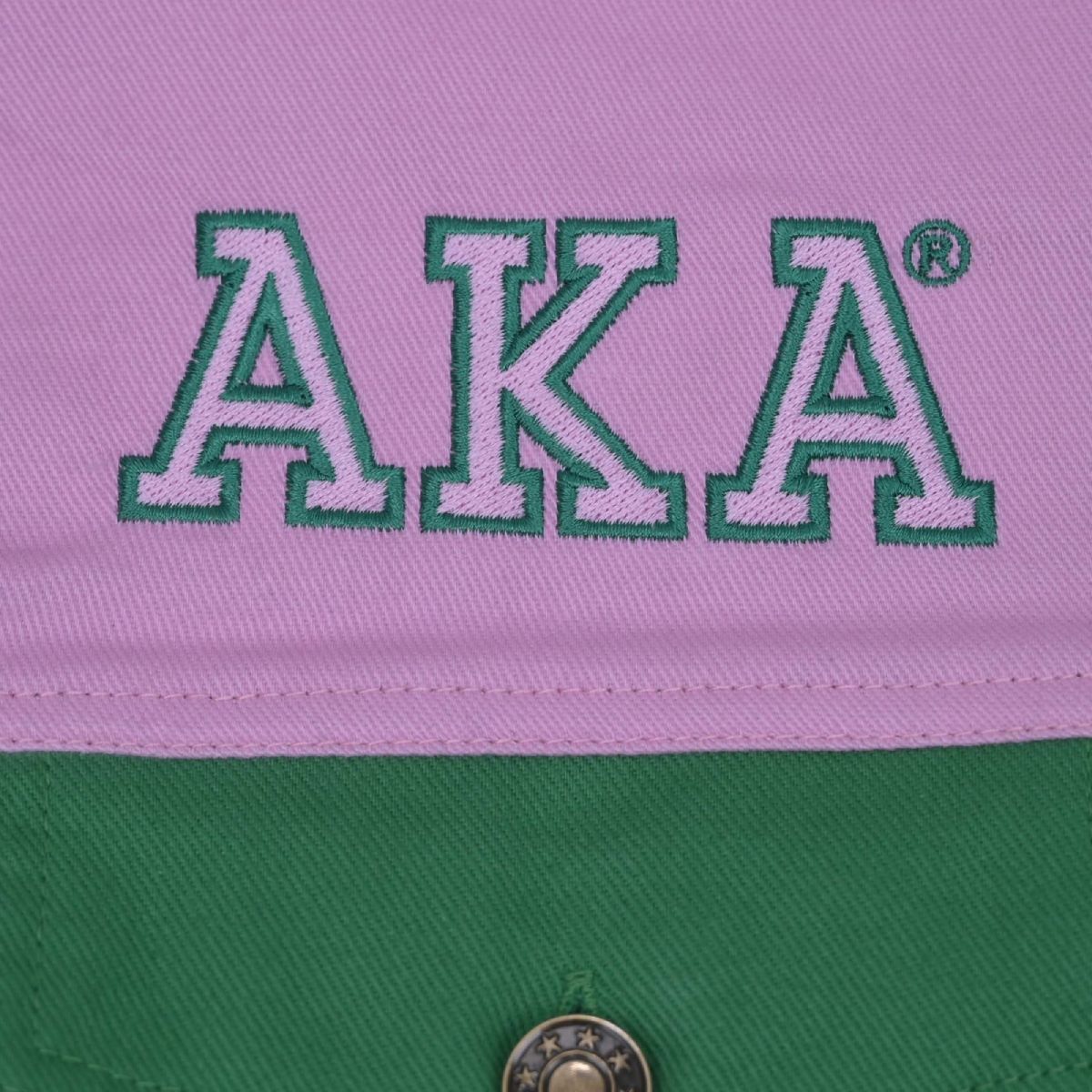 AKA Apparel 2XL Pink Green Denim Fringe Jacket