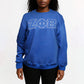 ZPB Greek Gear XL Blue Embroidered Crew Sweatshirt