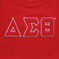 DST Greek Gear XL Red Embroidered Crew Sweatshirt