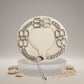 Luxe Silver Linked Letter B Heritage Anklet