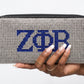 ZPB Greek Rhinestone Encrusted Zipper Wallet