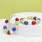 OES Sorority Multicolor 60mm Pearl Hoop Earrings