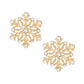 Stud Stellar Snowflake Gold Earrings for Women