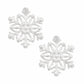 Stud Stellar Snowflake Silver Earrings for Women
