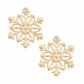 Stud Stellar Snowflake Red Green Earrings Women