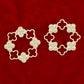 Stud Gold Clover Wreath Stone Earrings for Women