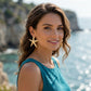 Stud Gold Starfish Seaside Sculpted Earrings