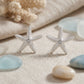Stud Silver Starfish Seaside Sculpted Earrings