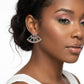 AKA Sorority Greek Pink Green Fan Stud Earrings
