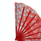 DST Sorority Large Floral Pearl Print Fabric Fan
