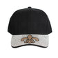 Hat Black Fleur de Lis Bling Baseball Cap Women