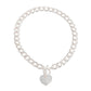 Silver Heart Toggle Necklace